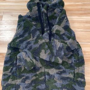 Aerie Camo Teddy Jacket